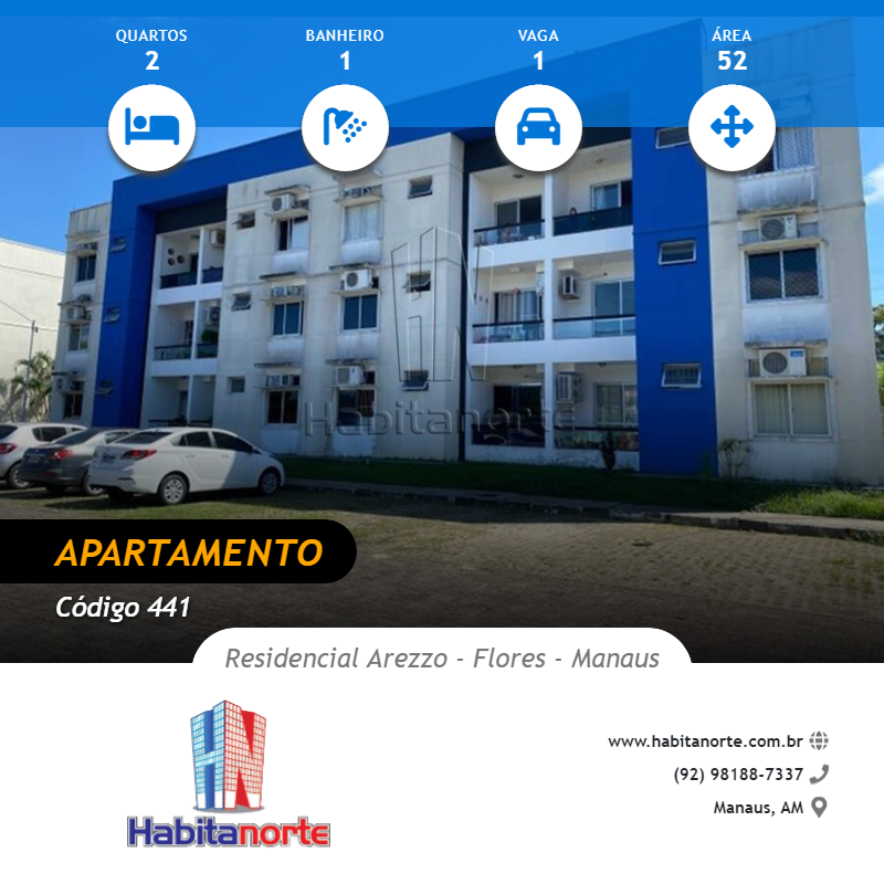 RESIDENCIAL AREZZO ALUGUEL DE APTO 2 QTOS EM MANAUS Achou Mudou