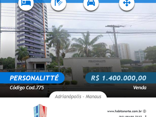 #Cod.775 - Apartamento para Venda em Manaus - AM - 1