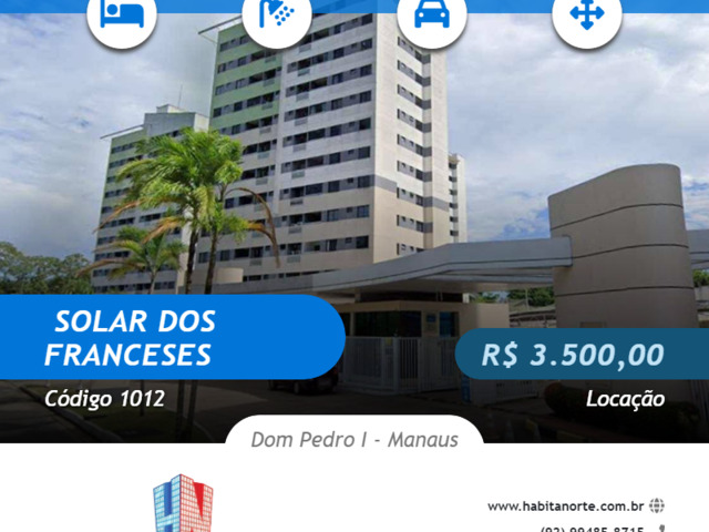 #1012 - Apartamento para Locação em Manaus - AM - 1